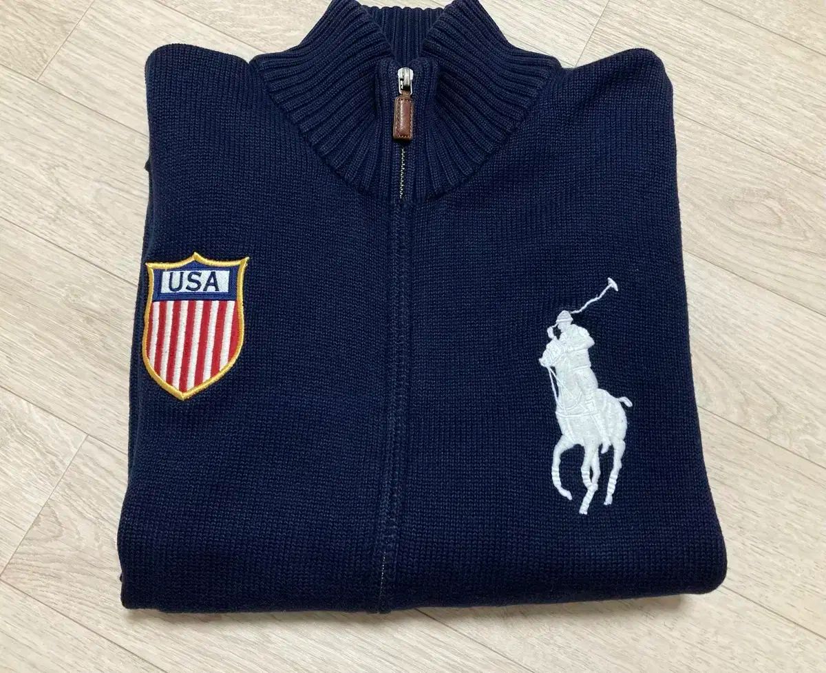 ポロ ジップアップニット 105 XL