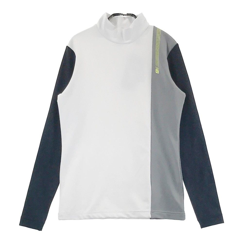 サイズ 1 NEW BALANCE GOLF ニューバランス モックネック 長袖 裏起毛 Tシャツ ホワイト系 240101439771 ゴルフウェア レディース ストスト