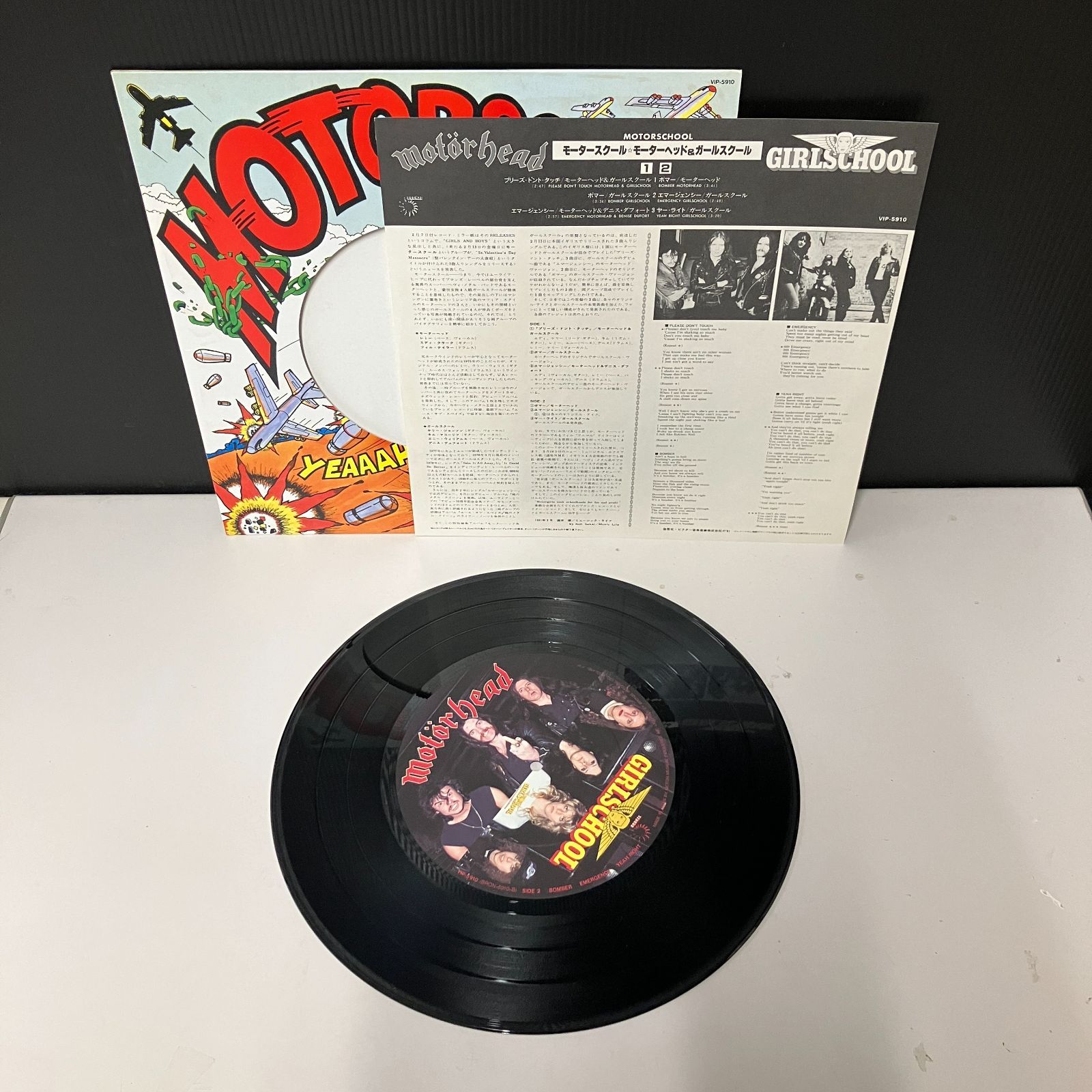 むつ23-1561】MOTORHEAD/GIRL SCHOOL レコード - メルカリ