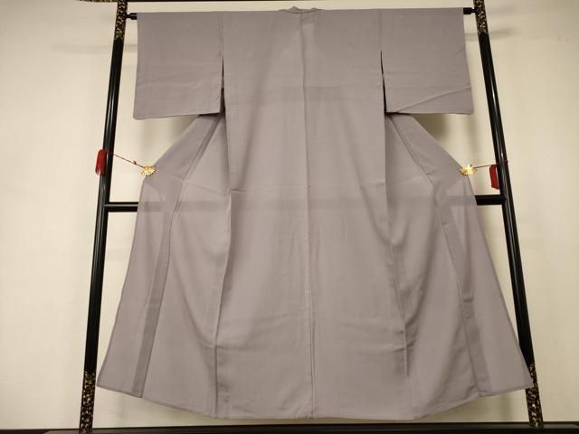 平和屋着物＊夏物 色無地 絽 茶鼠色 洗える着物 AABA9281jd