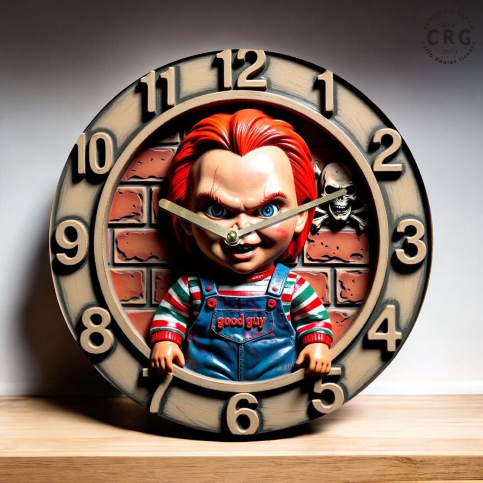 チャイルド・プレイ チャッキー 掛け時計 2D トリックアート - メルカリ