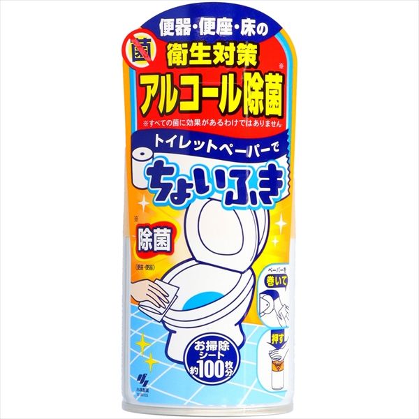 まとめ買い-24点セット トイレットペーパーでちょいふき 小林製薬 住居洗剤 トイレ用