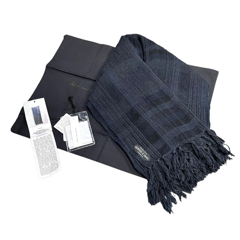 GEOFFREY B.SMALL ハンドダイ手織り大判チェックストール - メルカリ 