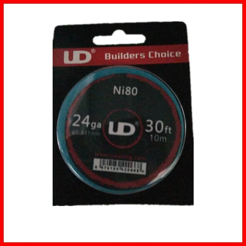 在庫処分】UD製 Ni80 ワイヤー 26ga VAPE e-cigs 電子タバコ用リビルド 