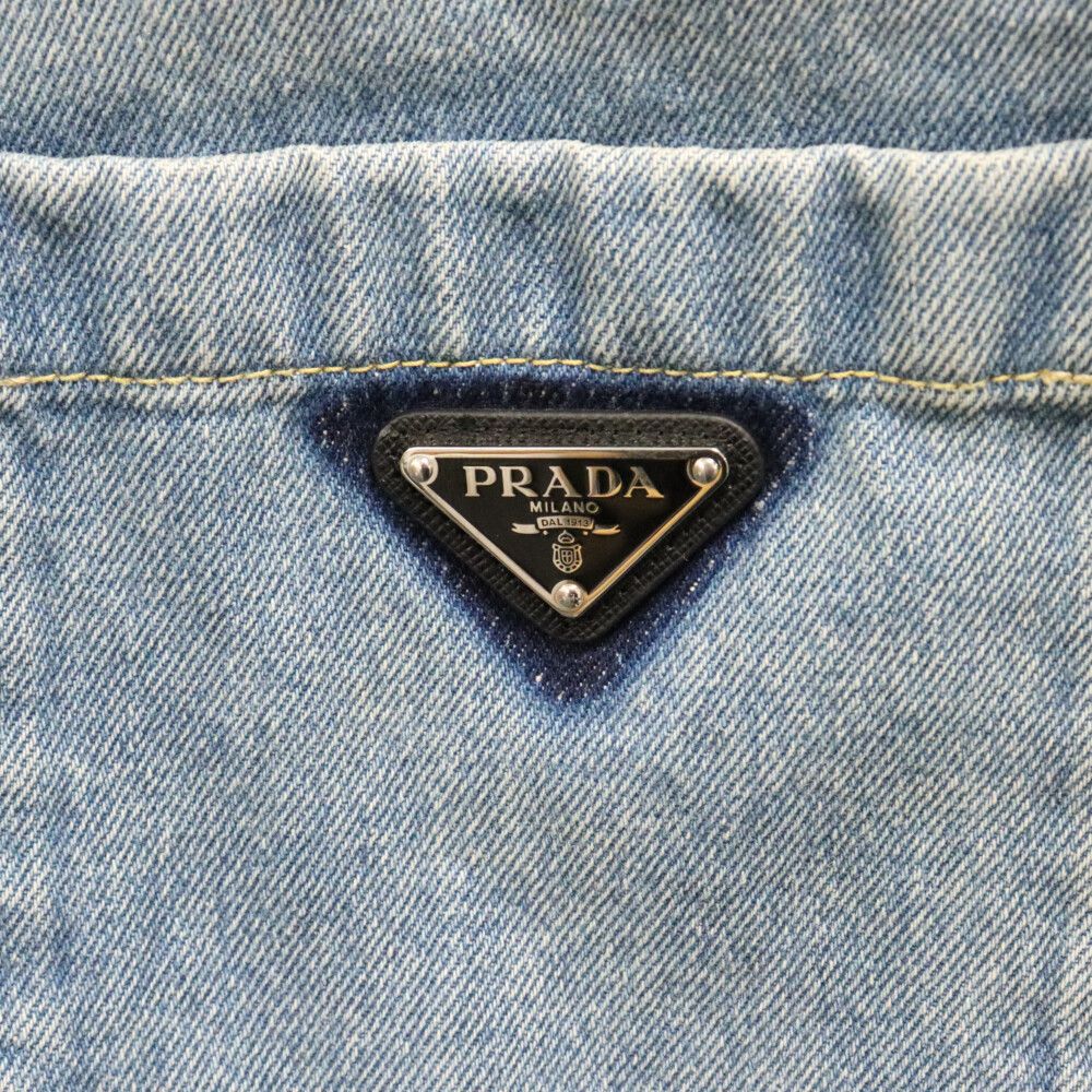 PRADA (プラダ) 21AW トライアングルロゴ プレート オーバー PRADA (プラダ) 21AW トライアングルロゴ プレート オーバー