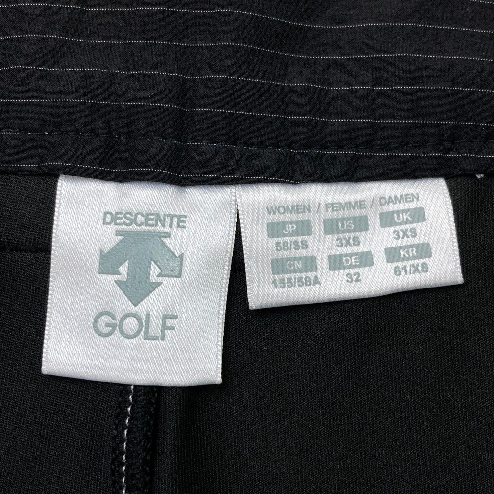 サイズ：58/SS DESCENTE GOLF デサントゴルフ  インナー付 ストレッチスカート 総柄 ブラック系 [240101445595] ゴルフウェア レディース ストスト DESCENTE GOLF(デサントゴルフ) レディース｜中古ゴルフウェア