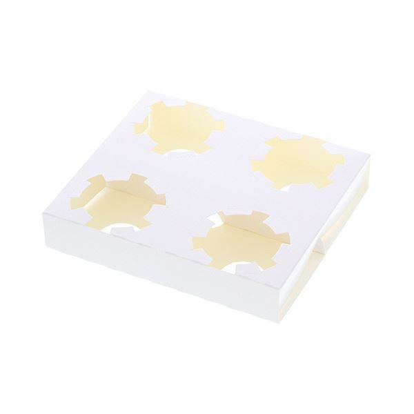 シモジマHEIKO Dカップホルダー 4個用 ホワイト 004200400 1セット 200枚 50枚×4パック