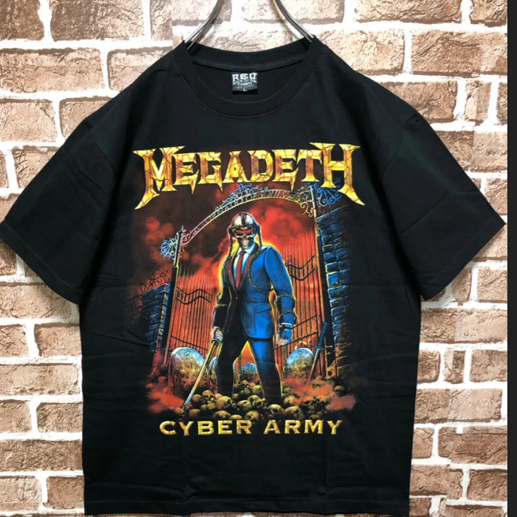 最終値下ビッグサイズ MEGADETH メガデス バンドT XL BLACK - 通販