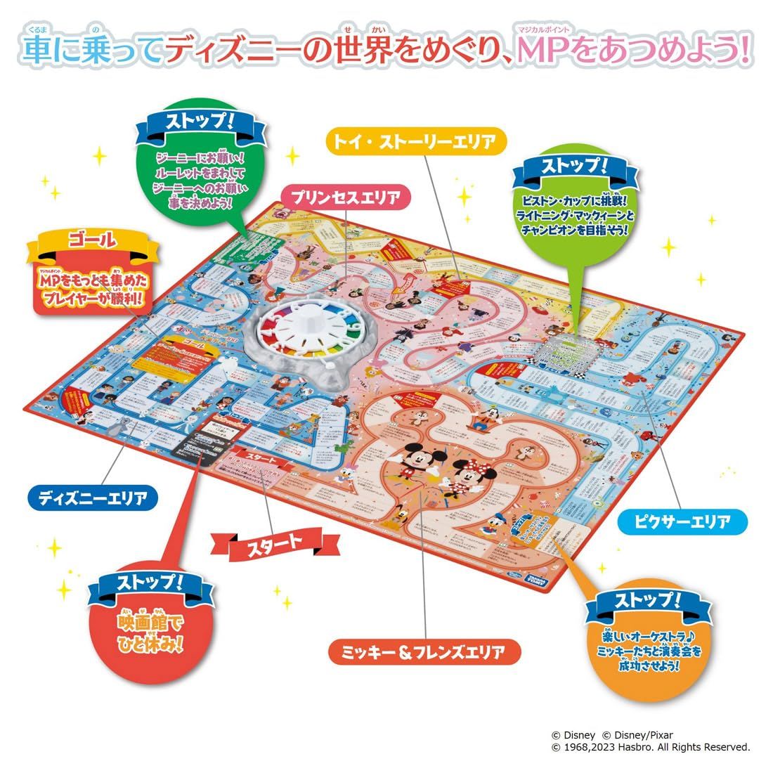 人生ゲーム : ディズニー100 おもちゃ ディズニー100人生ゲーム｜商品情報｜人生ゲーム｜タカラトミー タカラトミー ディズニー創立100周年、100以上の人気キャラが登場する人生ゲーム 全101のキャラクター達と一緒に冒険！タカラトミー The 通販 タカラトミー、ディズニー100がテーマの玩具「ディズニー100 ディズニー１００、人生ゲームをやってみた！Disney ディズニー好きにはたまらない！１００周年でキャラクター大集合の人生 Game of ディズニーの世界をめぐってマジカルポイントを集める「ディズニー100