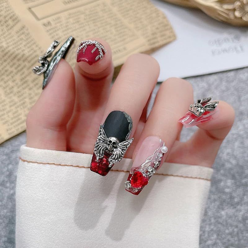 ネイルパーツ レトロパンクネイルアートジュエリー、3Dネイルアート  