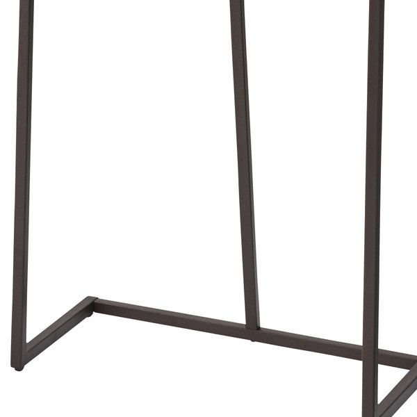 ２台セット スチール製のハンガーラック ハンマートーン仕上げ W60×D30×H150cm No.942 ブラック