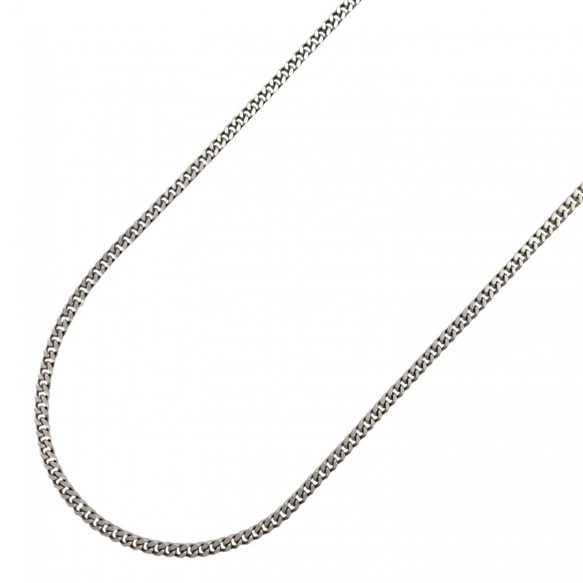 5khe005】喜平 ネックレス Pt850 プラチナ 2面 シングル 60.5cm 10.2g  