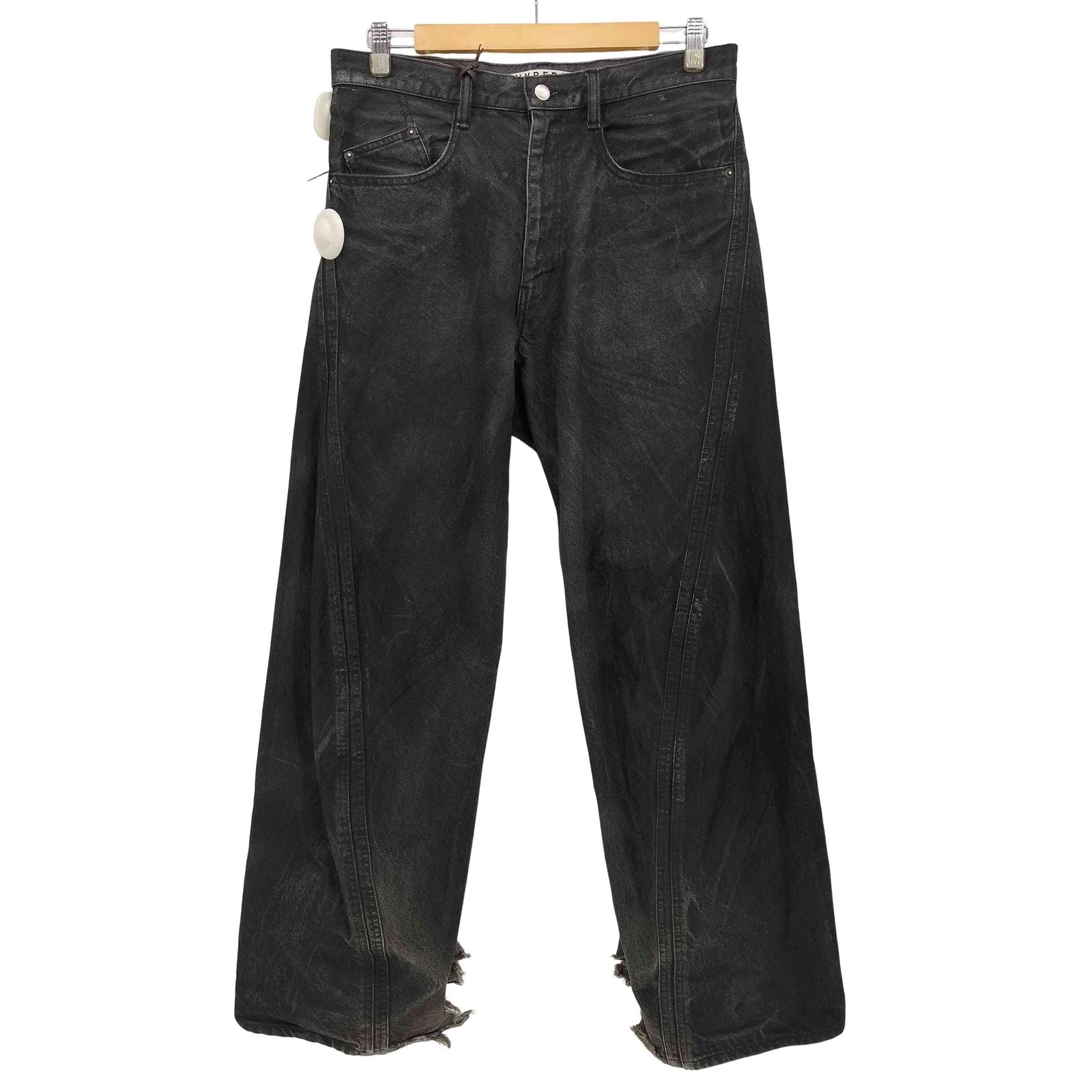 ネヴァーフォーゲット NVRFRGT 別注 FOIL COATED 3D TWISTED JEANS フォイル コーテッド ツイステッド ジーンズ メンズ JPN：2 