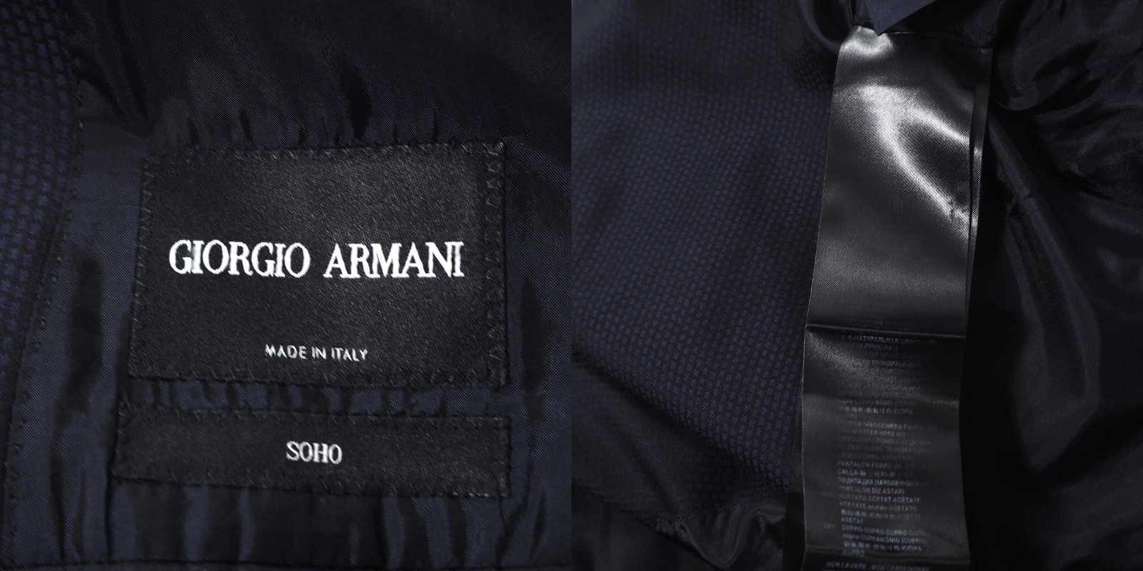 ◎ジョルジオアルマーニ GIORGIO ARMANI 黒タグ ヴァージンウール