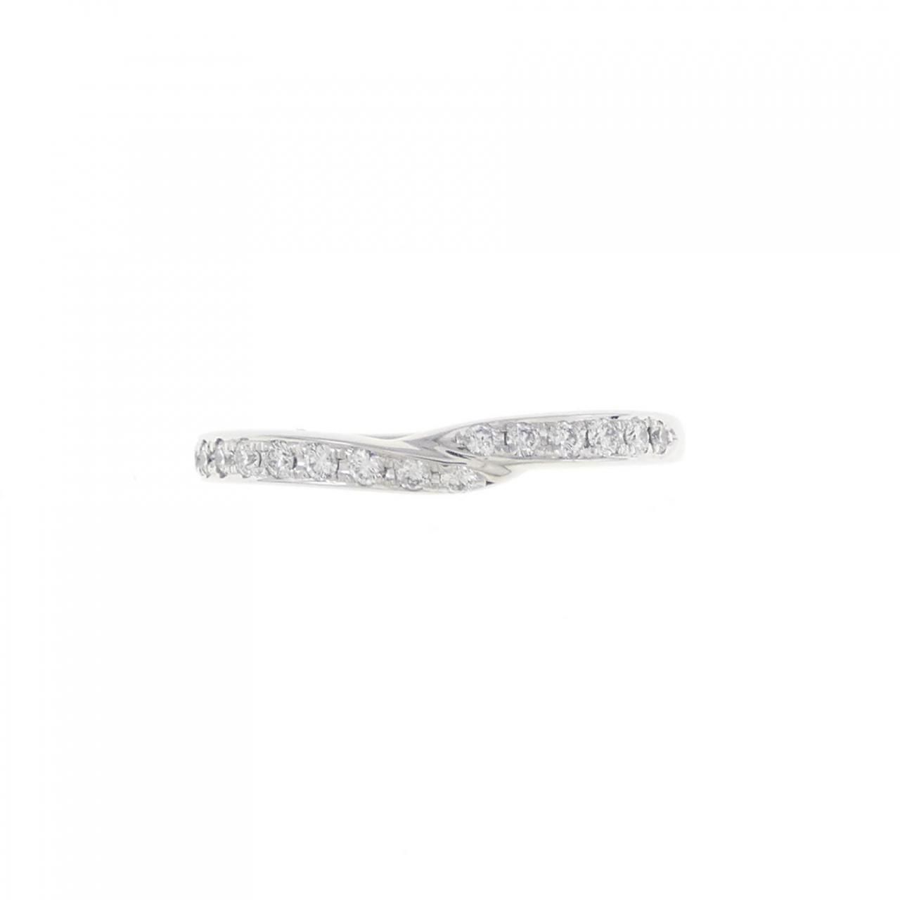 タサキ スティーレ デュアル パヴェ ライン リング 0.11CT