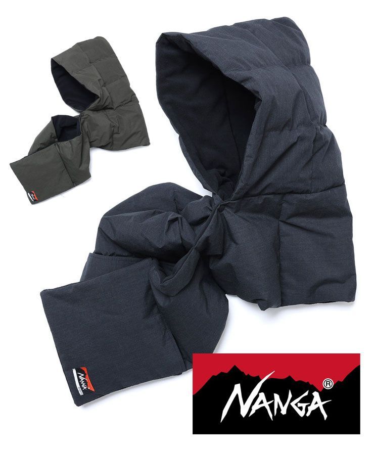 ナンガ × テンプラ NANGA × TEMPRA ヒノック ダウン マフラー NA2443-3C405-A フード付き マフラー メンズ レディース ダウンマフラー 秋 冬 秋冬 ゴルフ バイク キャンプ 難燃 ネックウォーマー
