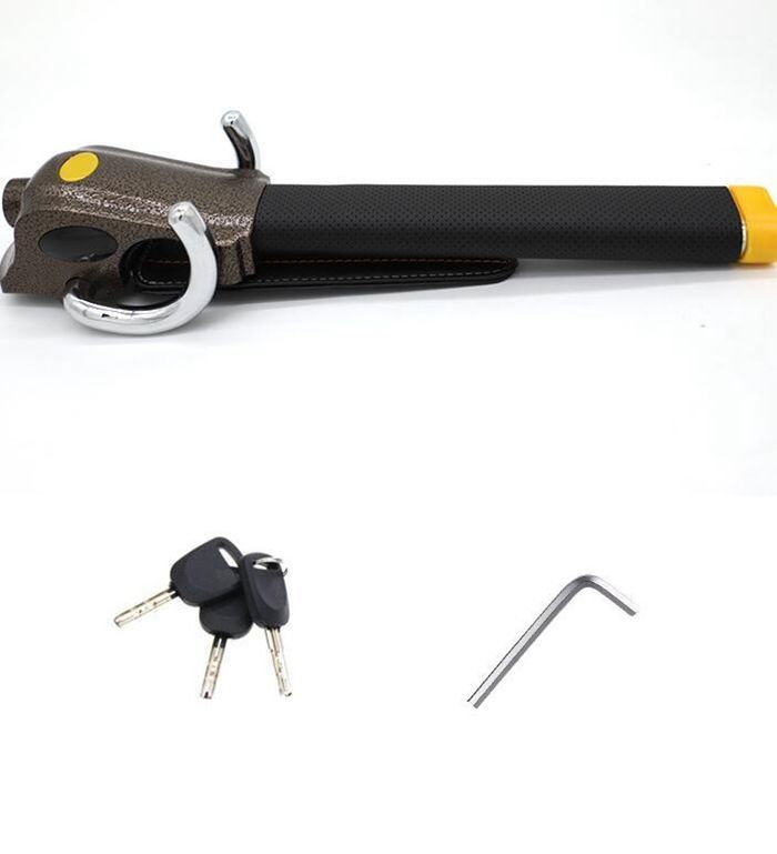 T&S ハンドルロック 盗難防止 ステアリングロック RASLOK刻印あり 中古