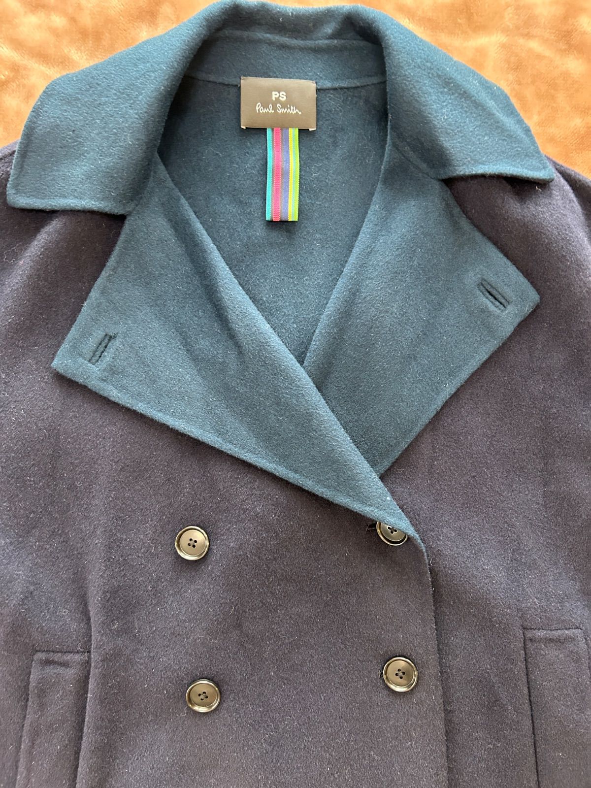 ネイビー紺色ダークブルー濃青色毛