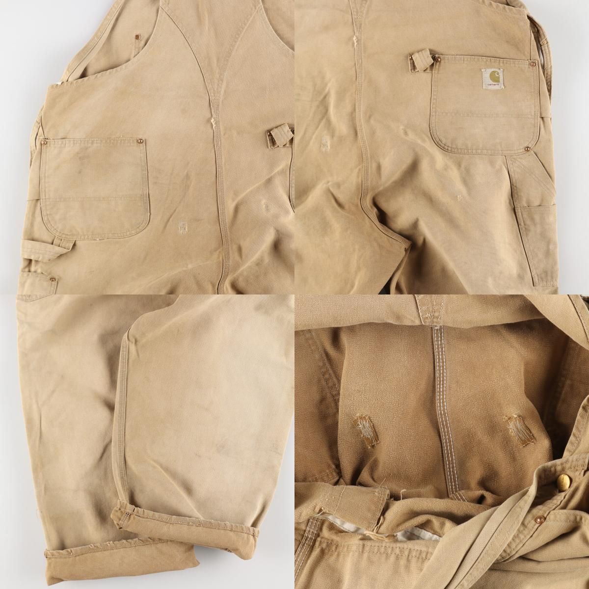 古着 70年代 カーハート Carhartt ダブルニー ダック オーバーオール
