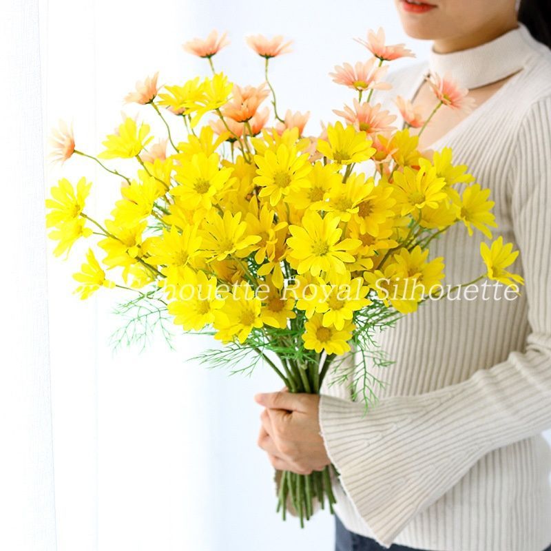 造花 フェイクフラワー 花 カモミール デイジー プレゼント 5色展開 ギフト 誕生日 装飾 飾り 枯れない 結婚式 花束 パーティー 卒業式 バレンタイン おしゃれ かわいい エレガント テーブルトップ インテリア