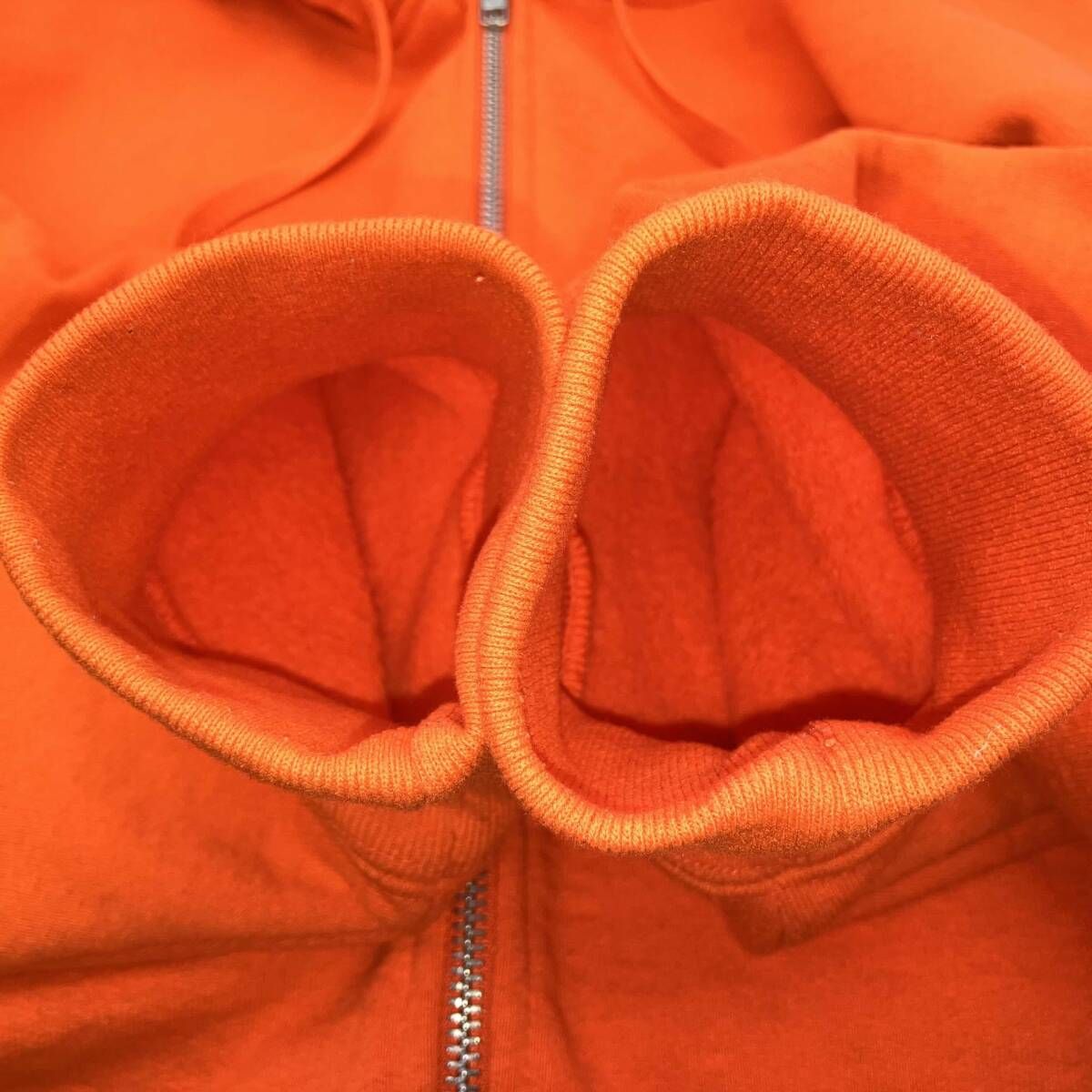 Supreme S LOGO ZIP UP HOODED SWEATSHIRT BRIGHT ORANGE シュプリーム