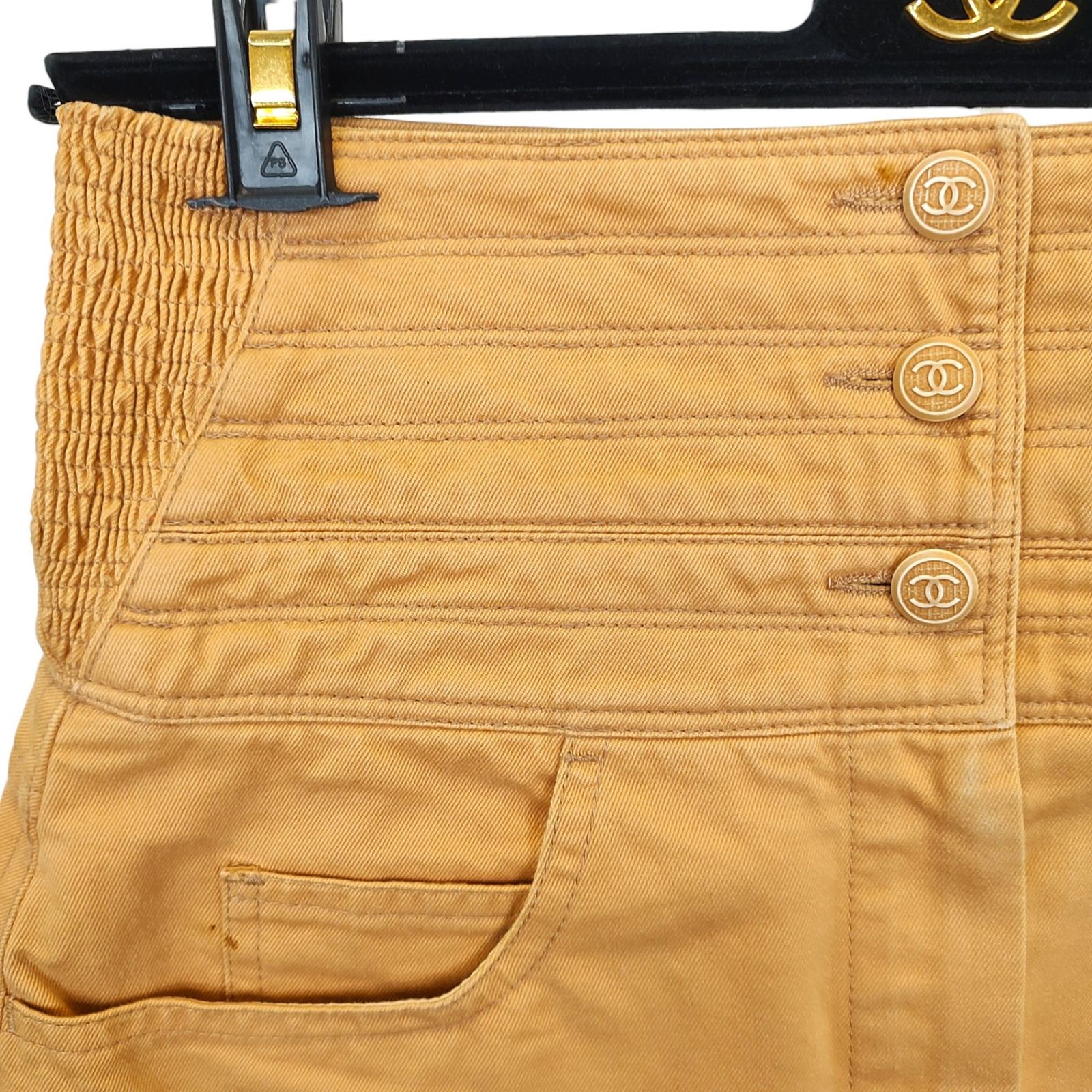 シャネル　CHANEL デニムスカート　38 CHANEL デニムタイトスカート 38