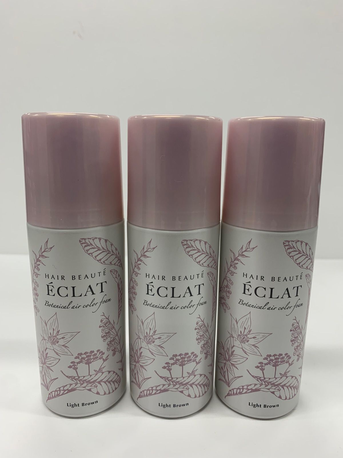 J766 FUTURE ヘアボーテ エクラ ボタニカル エア フォーム ライトブラウン 80g 計3点セット