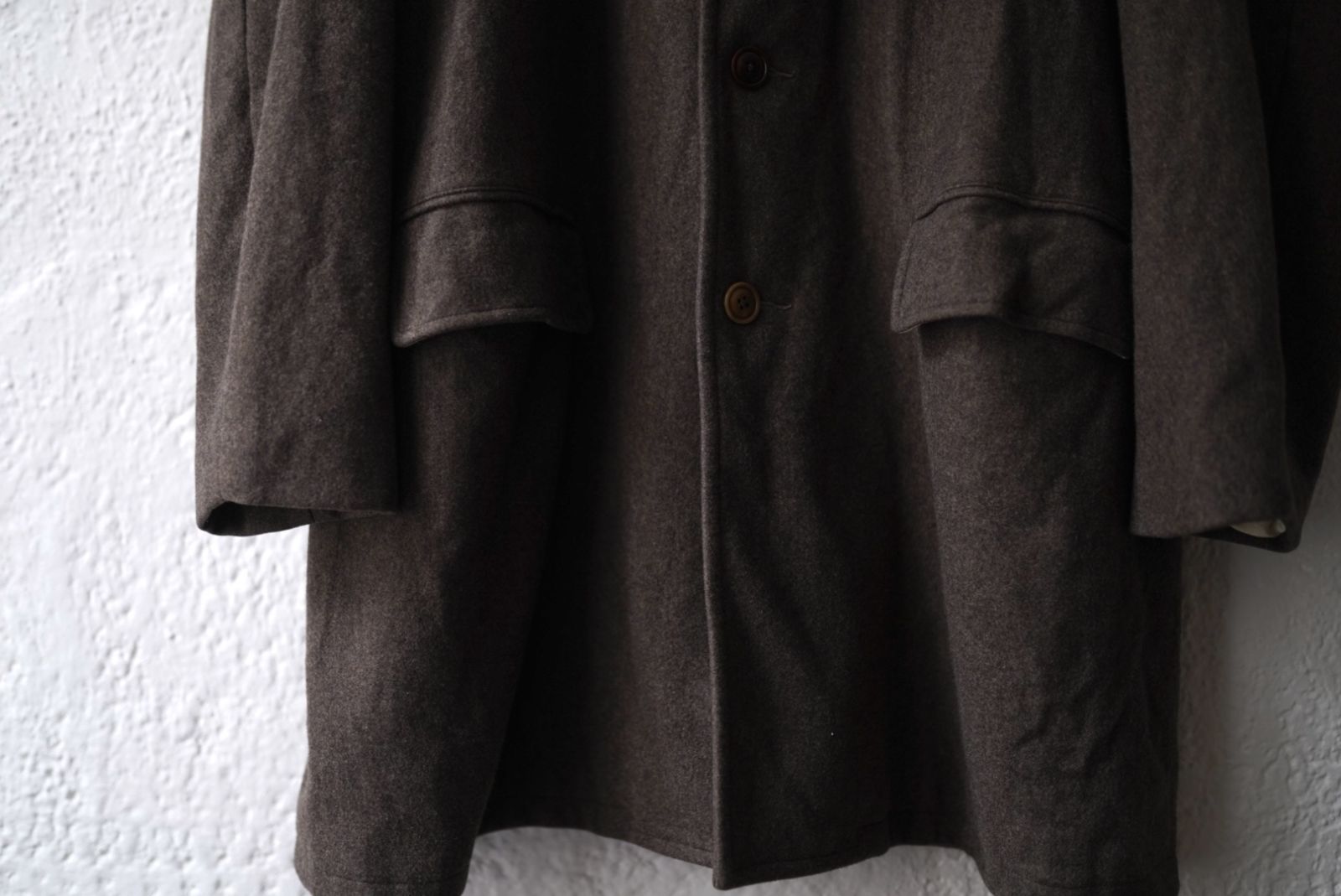 21AW Over Half Coat ウールバルマカーンコート / the Crooked Tailor