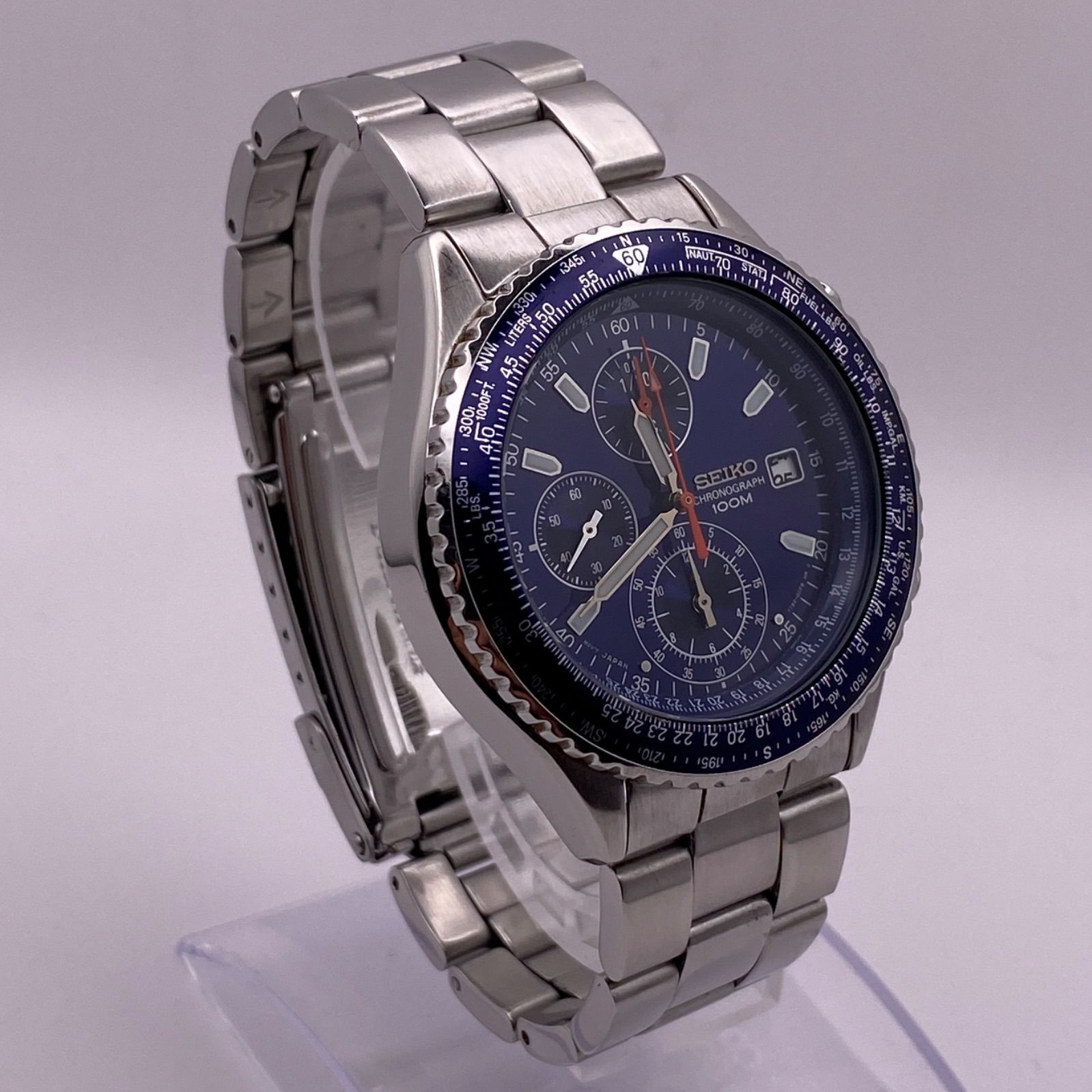美品】SEIKO パイロット クロノグラフ SND255P1 稼動品
