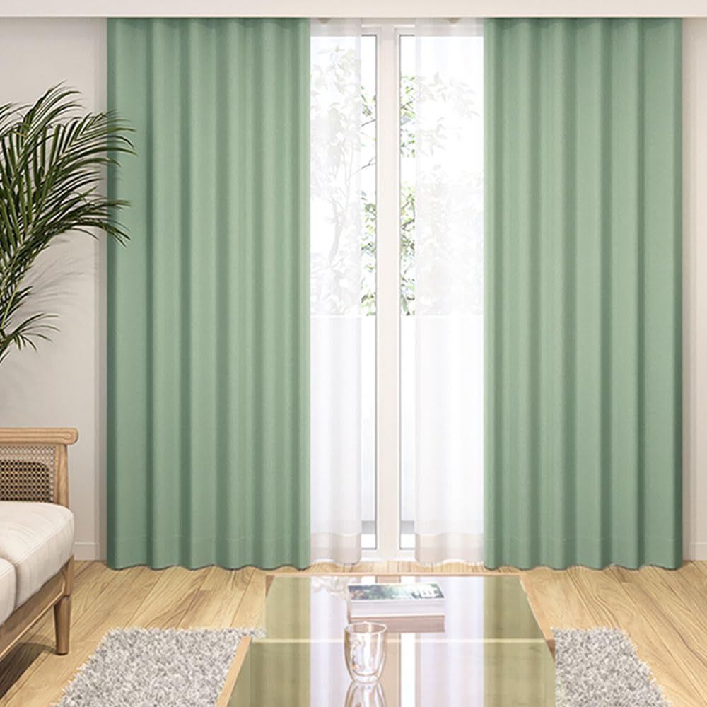 カーテン レースカーテン付き 一級遮光 4枚組 在庫処分