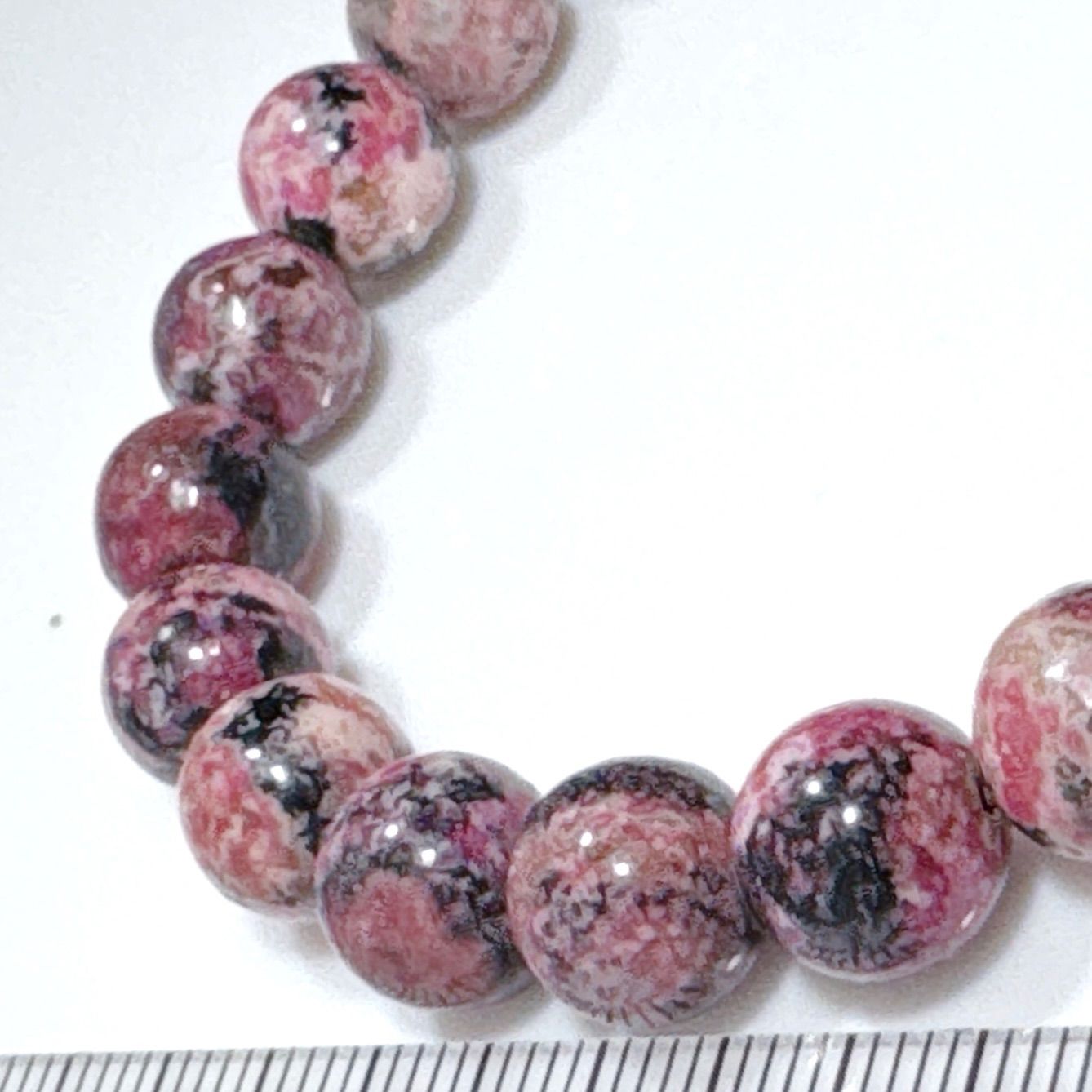 ピンクスギライトブレスレット杉石ブレスレットNO25-2376鑑別付き