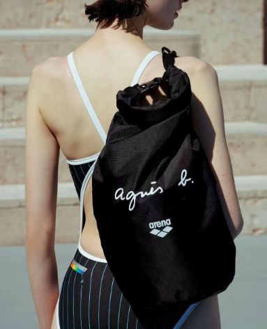 専用です❇︎agnès b. アニエスベー　ナイロン リュック + ポーチ org.jpg