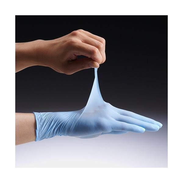  ショーワグローブ No.8810 ニトリスト ニューフィット パウダーフリー M ブルー NO.8810-M ×10箱 キッチンゴム手袋 キッチン消耗品