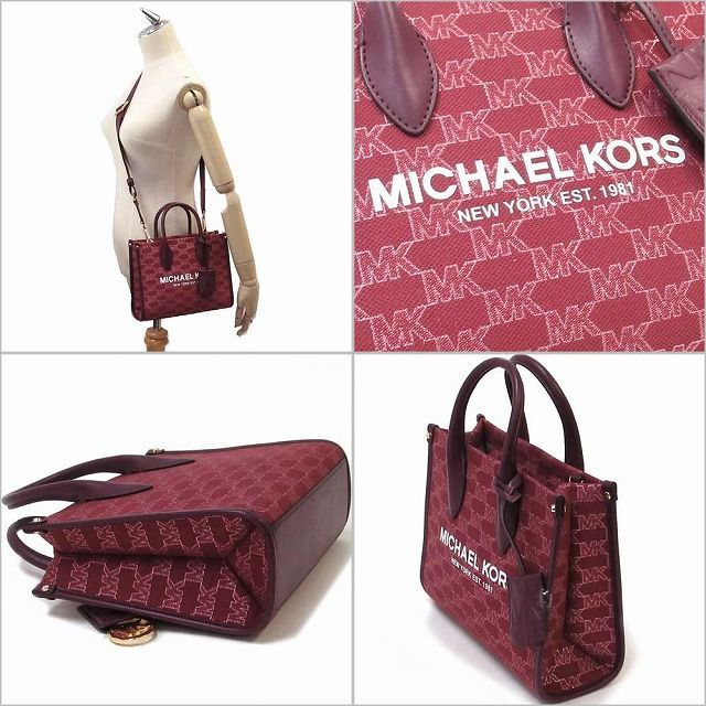 新品 未使用】MICHAEL KORS マイケルコース アウトレット シグネチャー ミレラ スモール ショッパー トップジップ クロスボディ 2way  35F2G7ZC5IMUT - メルカリ