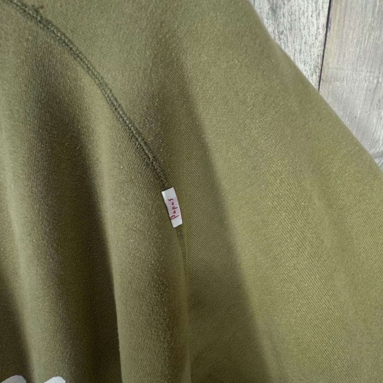 OLD PAPAS 90s パパス 日本製 両面 Vガゼット 両V ラグラン スウェット