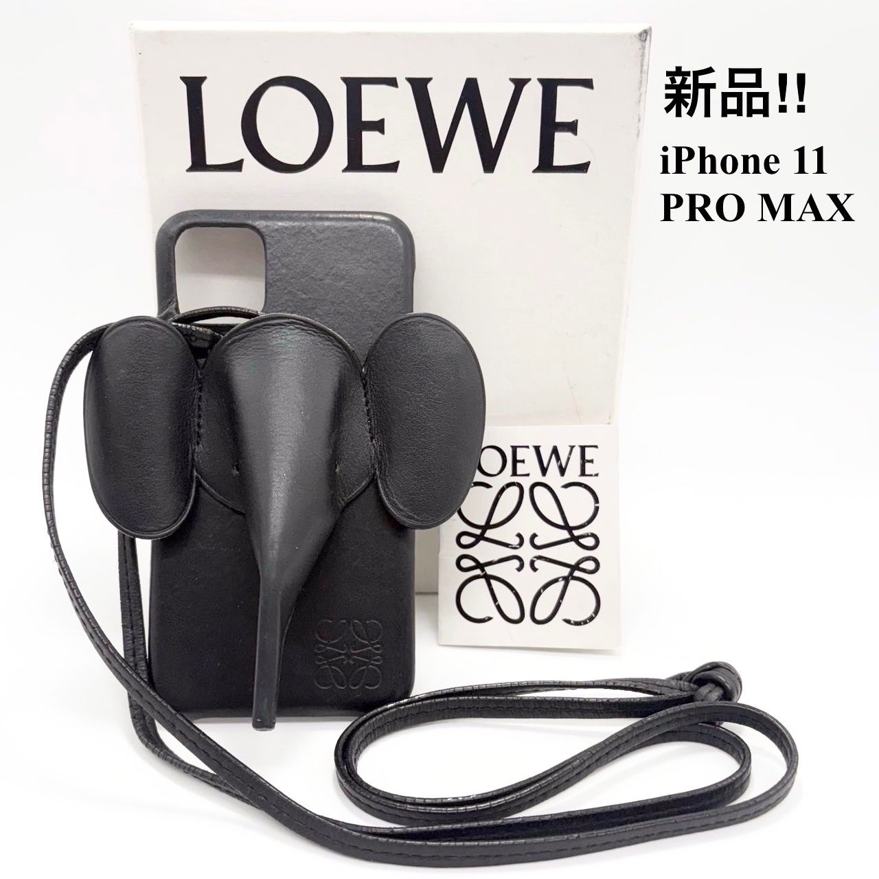 ロエベ LOEWE アナグラム エレファント レザー iPhone 11 PRO