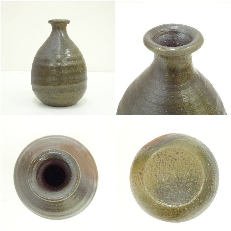 木村陶峰　備前焼壺　共箱　古陶磁　花器　在印有り　古美術品 木村陶峰 備前焼壺 共箱 古陶磁 花器 在印有り 古美術品