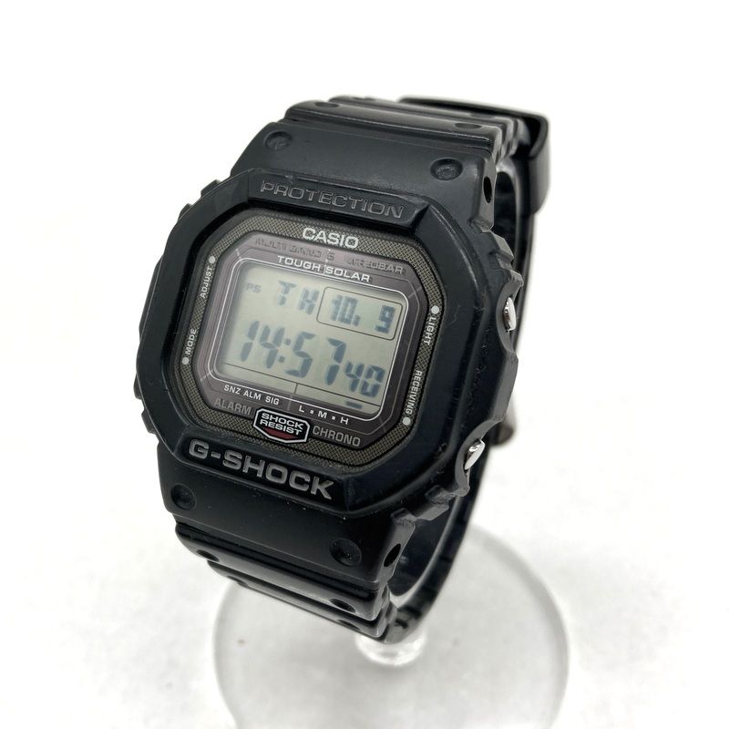 CASIO カシオ 腕時計 G-SHOCK GW-5000 Gショック 電波時計 タフソーラー メタルケース メンズ ブラック 服飾小物 B15015◆