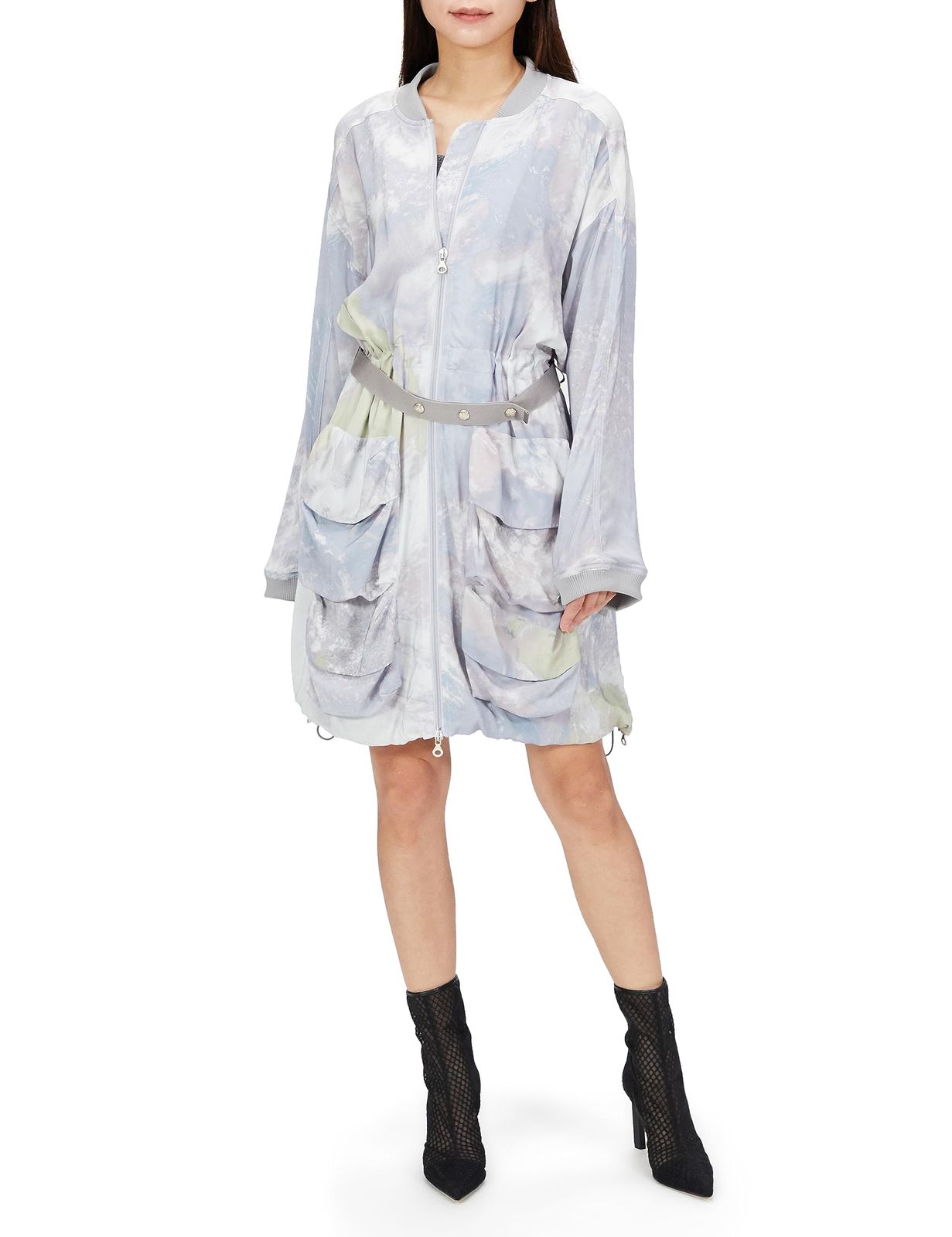 Diesel ディーゼル レディース ワンピース ジップアップ ドレス 36 ホワイト A114630QFAX 195A 36