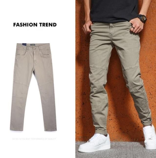 新品お洒落 チノパンツメンズ　チノパン　ストレッチパンツ　伸縮 スキニーパンツ カジュアルパンツ　ズボン スリムｗ28-ｗ38 コーヒー