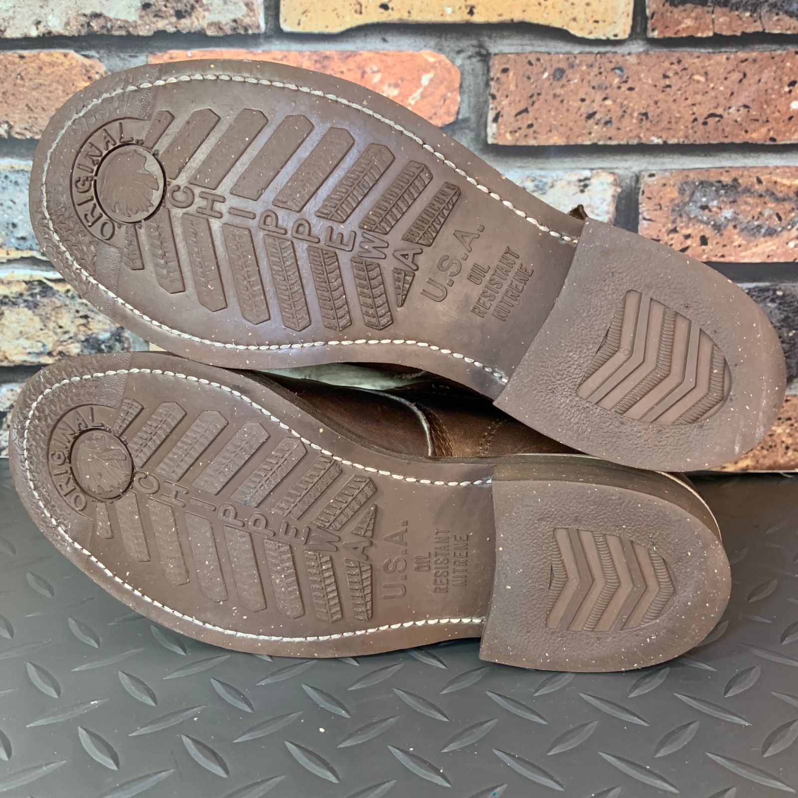 ☆CHIPPEWA x L.L.Bean別注 VINTAGE ワークブーツ 1995年製 US6.5W