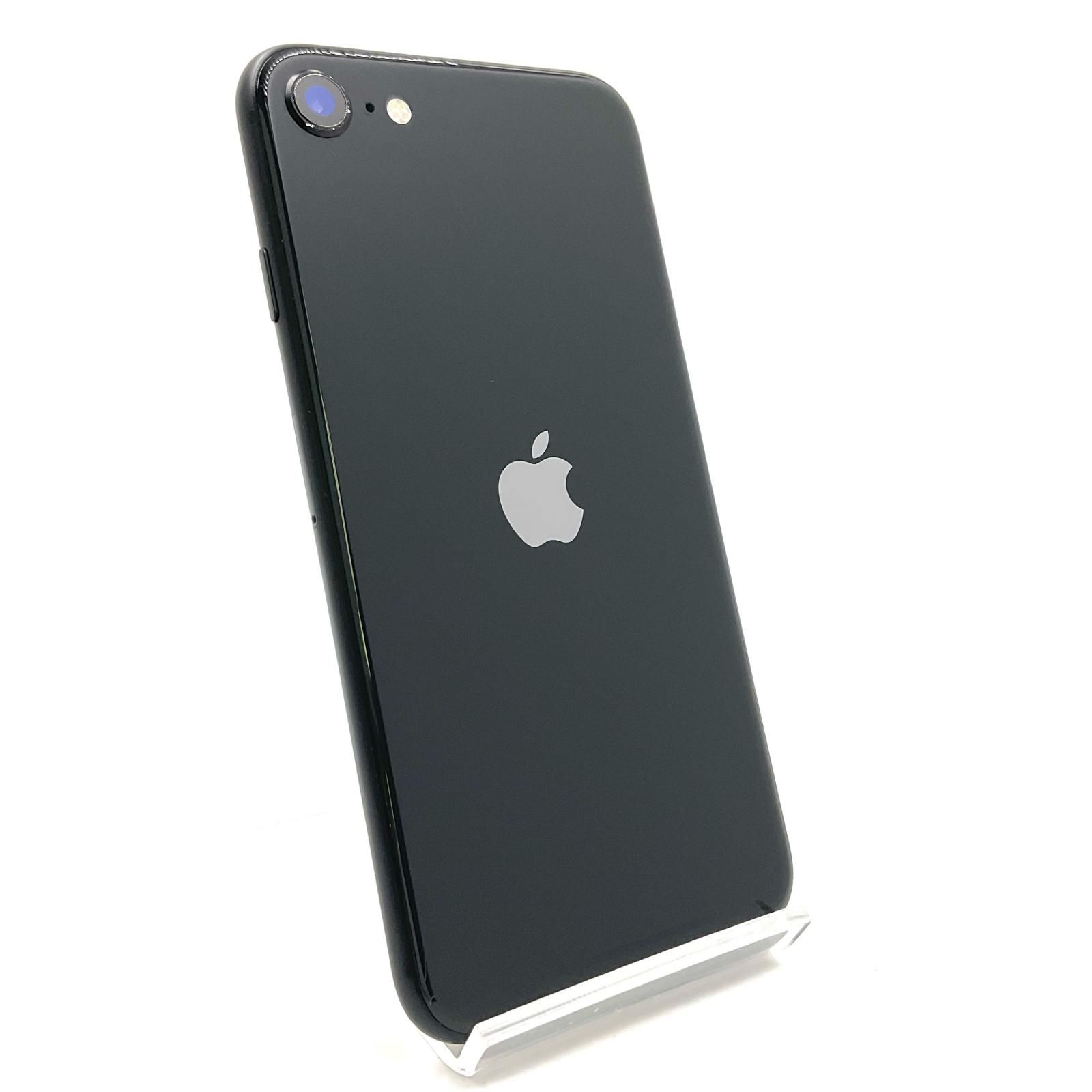 【全額返金保証】【最速発送】Apple iPhone SE（第2世代） 64GB ブラック au 白ロム 86% 動作確認済