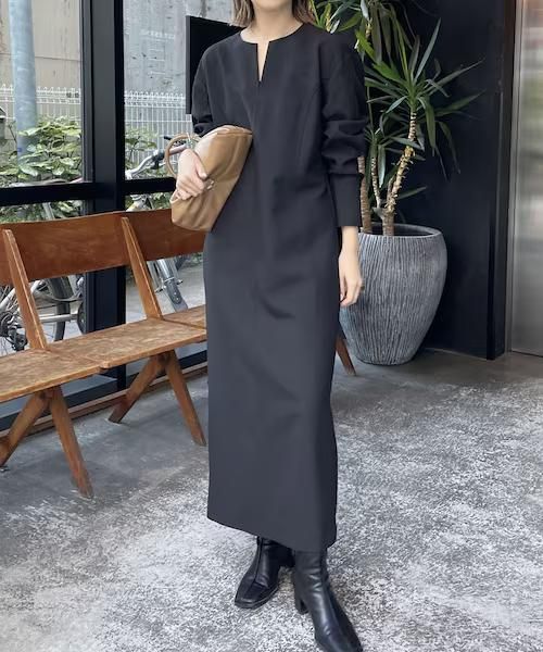 522u カプリシュレマージュ サイドブロッキング ワンピース