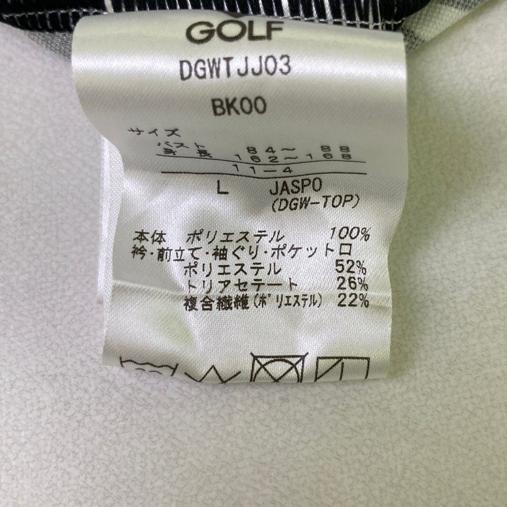 サイズ：L DESCENTE GOLF デサントゴルフ ノースリーブワンピース 総柄