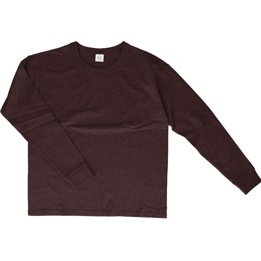 070.ブラウン  Lサイズ  FRUIT OF THE LOOM ヘビーオンスT ロンT フルーツオブザルーム ロンT FRUIT OF THE LOOM Tシャツ 長袖 メンズ ヘビーオンス Heavy oz ロンティー カットソー 無地 シンプル