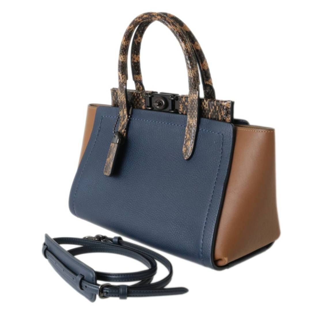 COACH コーチ トループ キャリオール スネーク 2WAY ショルダーバッグ 