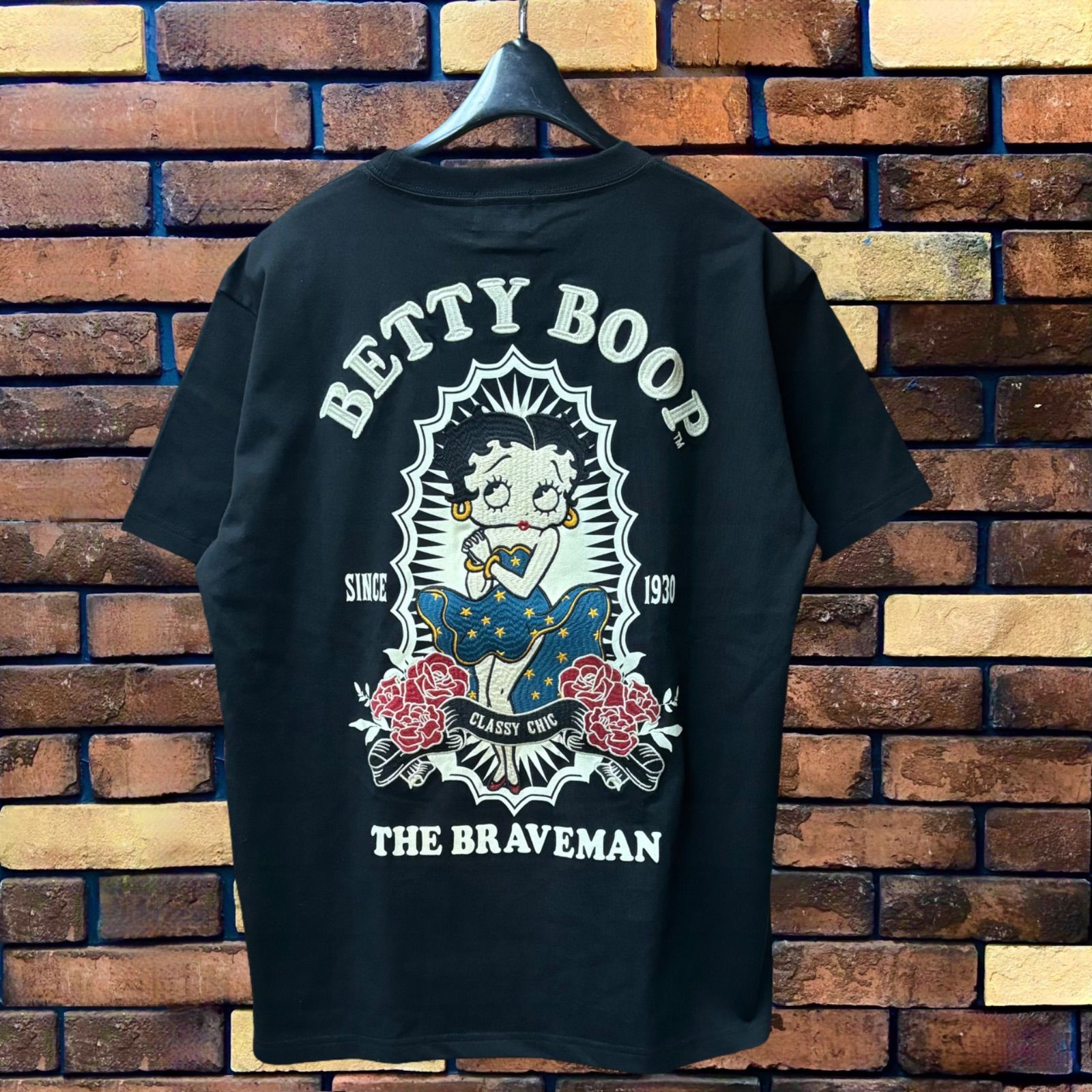 BETTY BOOP/ベティブープ 天竺半袖 Tシャツ マリア ローズ