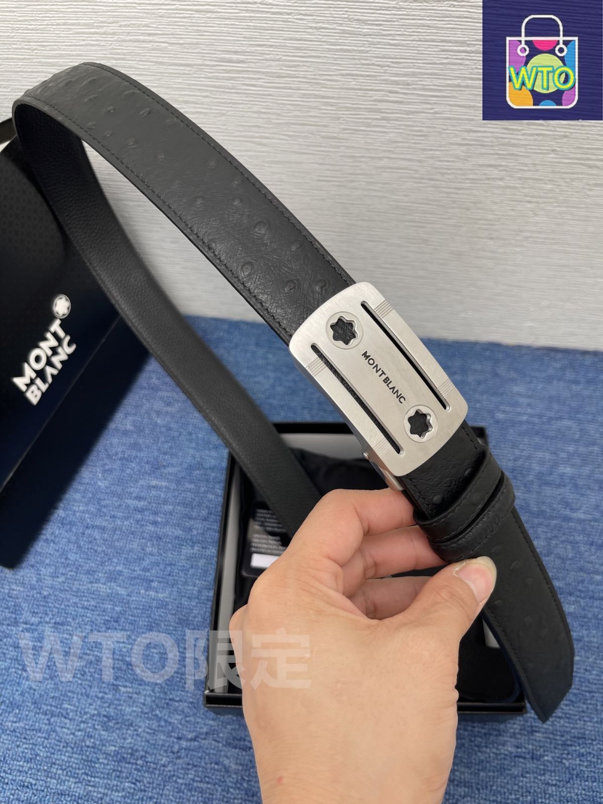 今日特価】Montblanc モンブラン メンズ レザーベルト-1 - メルカリ