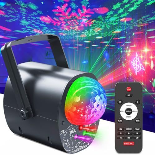 新生活応援SALE パーティーライトディスコ舞踏会ライト、Djストロボライトステージライトダンスライトプロジェクター効果音響アクティブカラオケパーティークラブダンスウエディングクリ