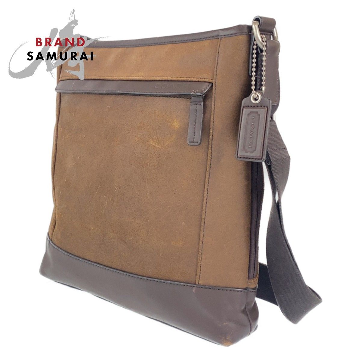 COACH コーチ ブラウン 茶 シルバー金具 レザー F70920 COACH コーチ ブラウン 茶 シルバー金具 レザー F70920